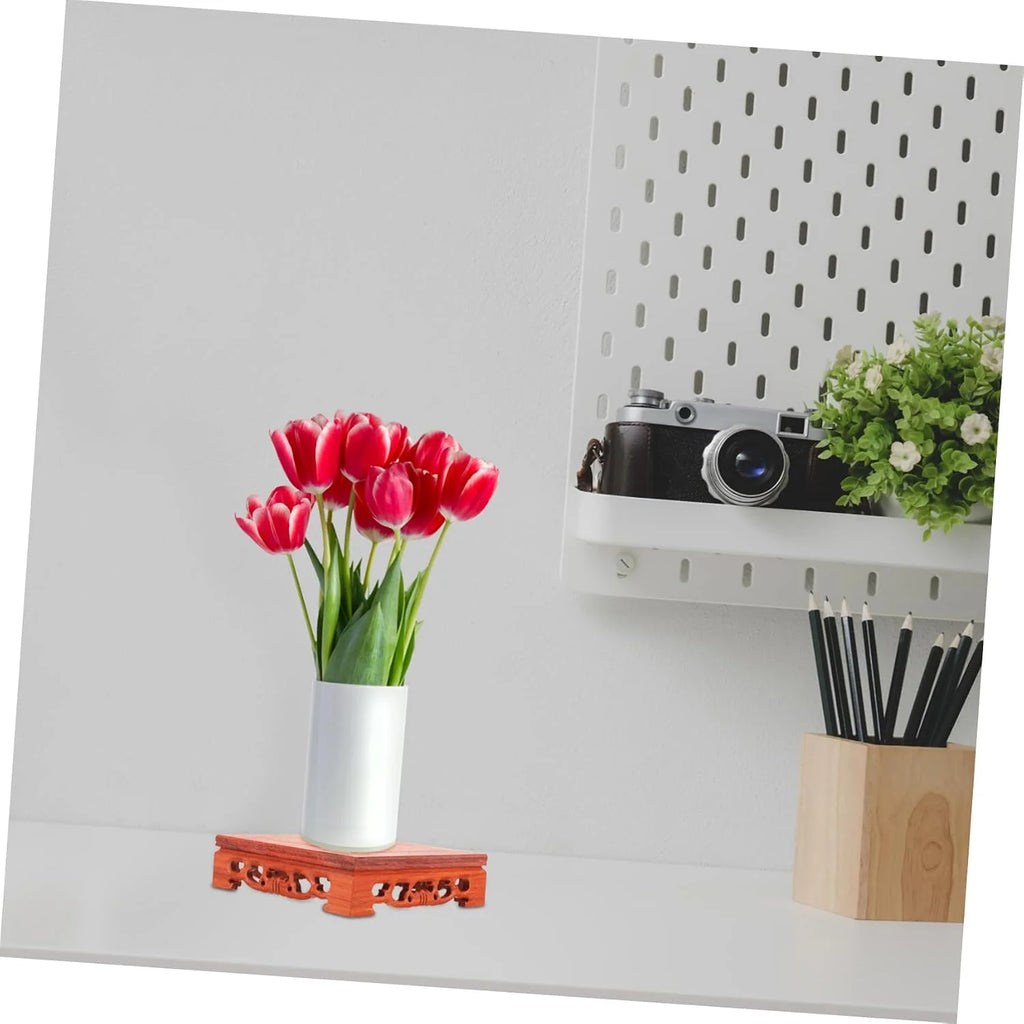 Wooden Display Stand - Round Riser Base for Vases and Decor – image 9