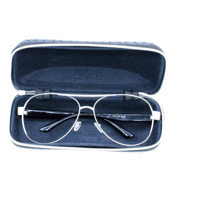 Hard Shell Glasses Case - Honeycomb Zipper Sunglasses Case – image 6