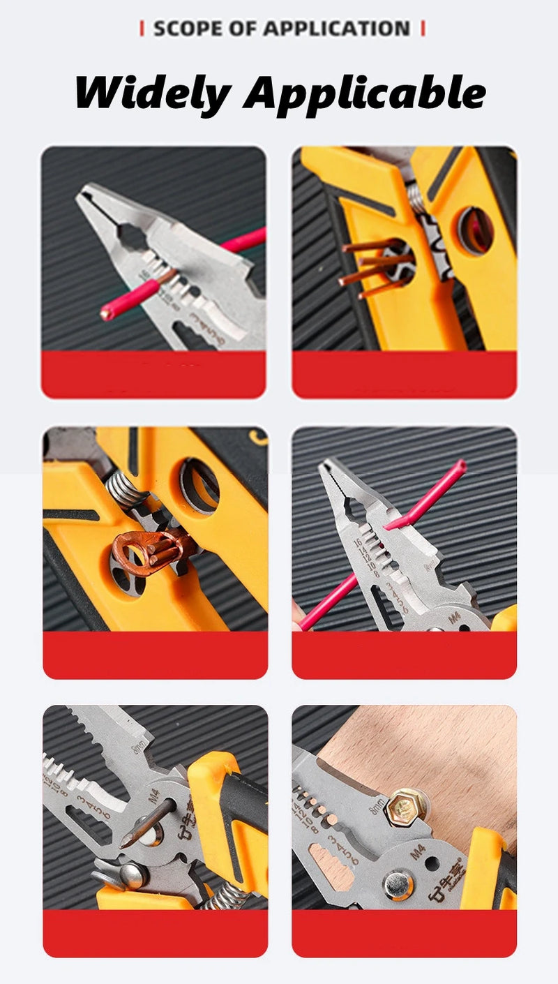 Wire Stripper Crimper Pliers 18-in-1 for Electrical Work