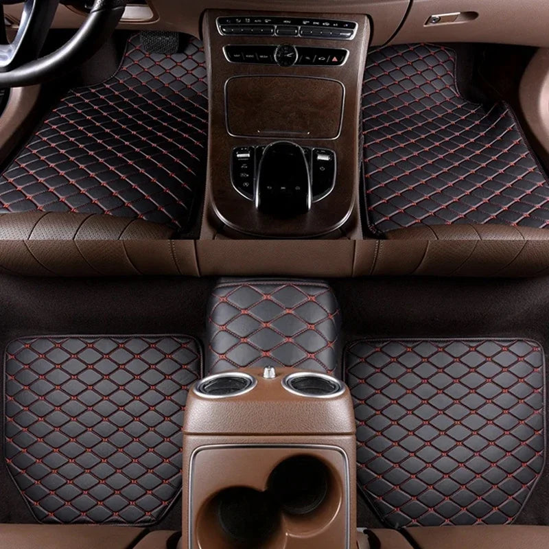Car Floor Mats 5-Piece Universal PU Leather Waterproof Set – image 10