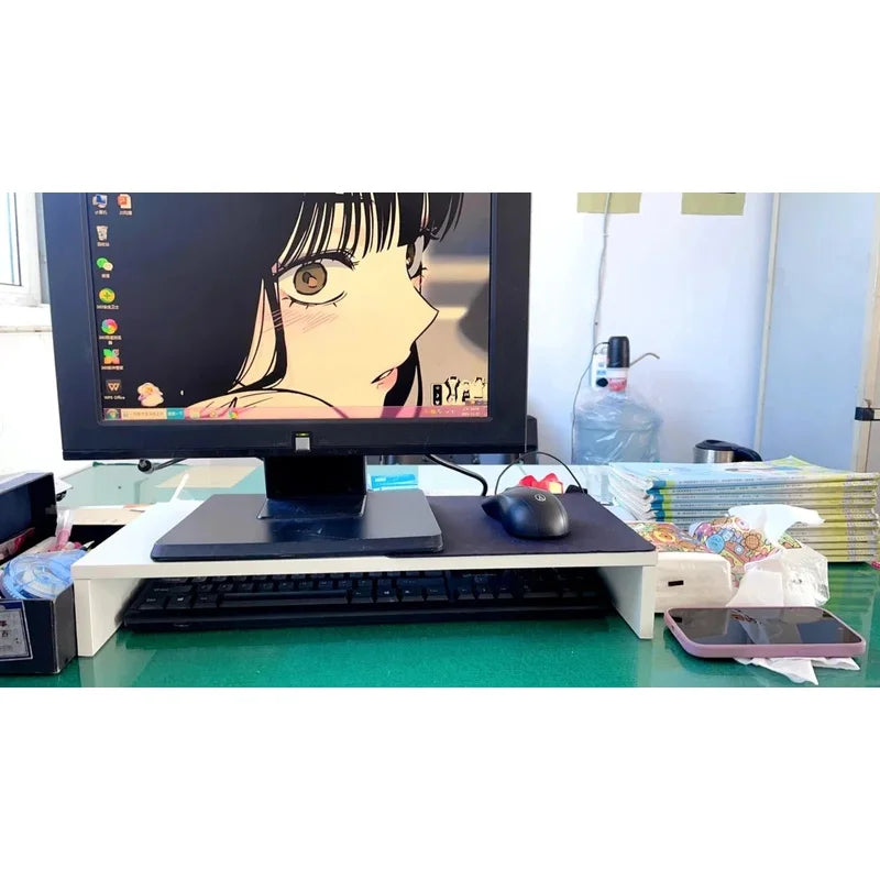 Monitor Riser Stand with Storage - Desk Organizer Shelf for Keyboard – image 2