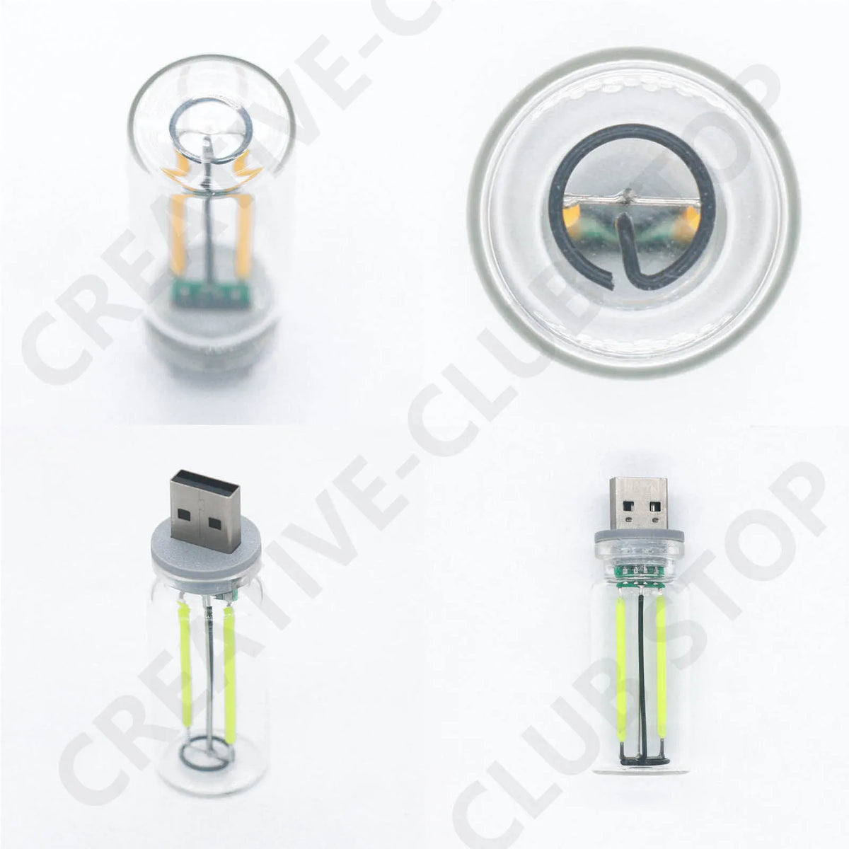 Retro Edison Bulb Night Light – USB Touch Dimming Lamp – image 3