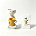Cute Face Planter Pot, Succulent Planter & Desk Pen Holder