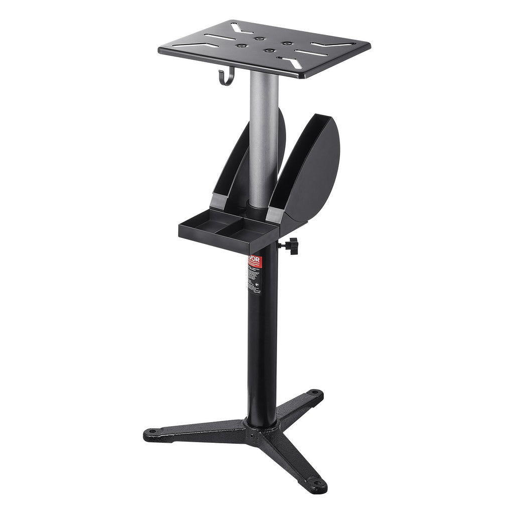 Bench Grinder Stand, Adjustable 28-36 in Cast Iron Pedestal