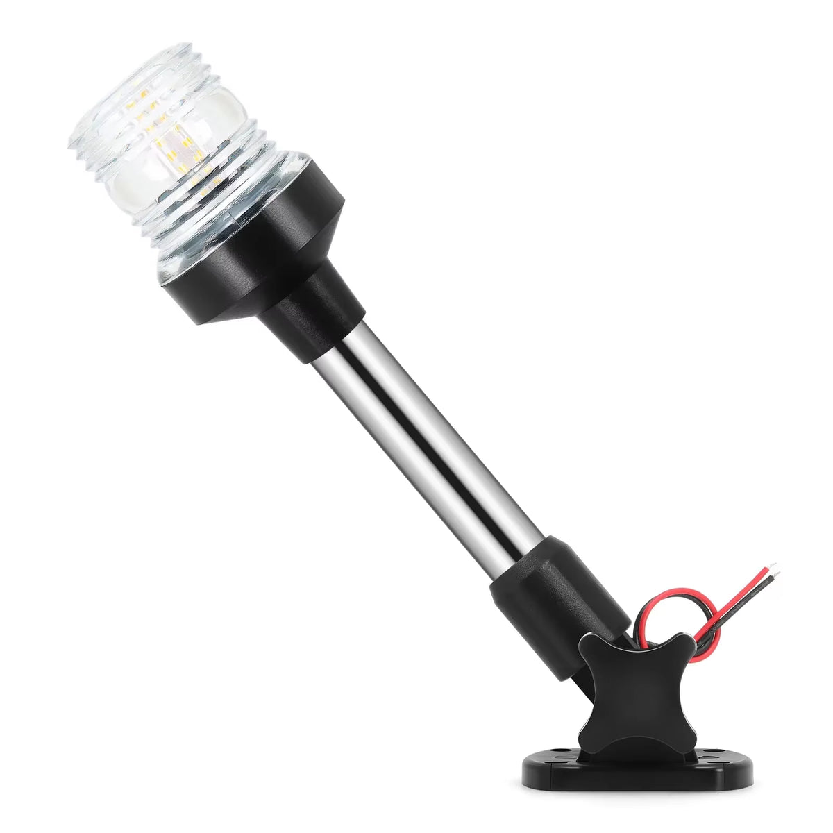 Fold Down LED Anchor Light for Boats, 12-24V, 6 to 12 Inch Pole – image 7