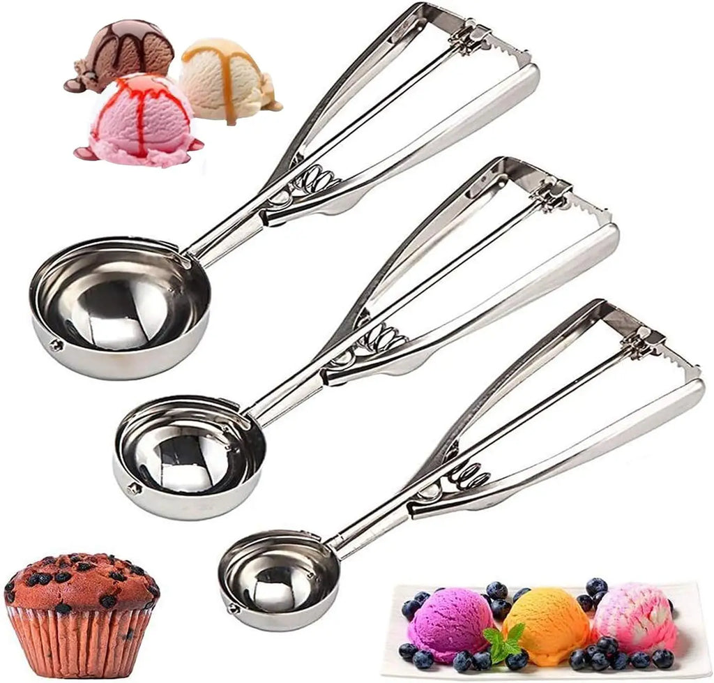 Cookie Scoop with Trigger - Stainless Steel, 4/5/6cm – image 2