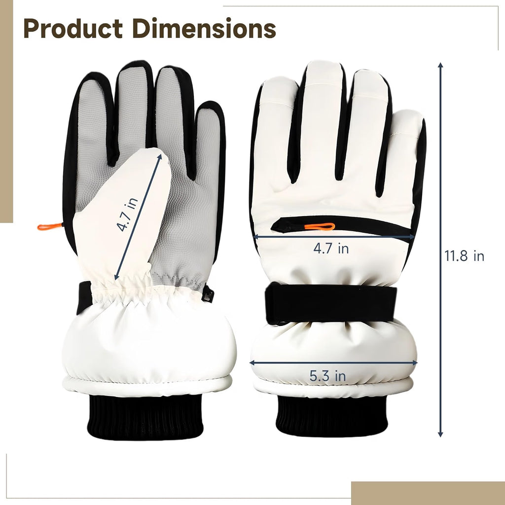 Winter Ski Gloves – Waterproof Touchscreen Fleece-Lined Gloves – image 3