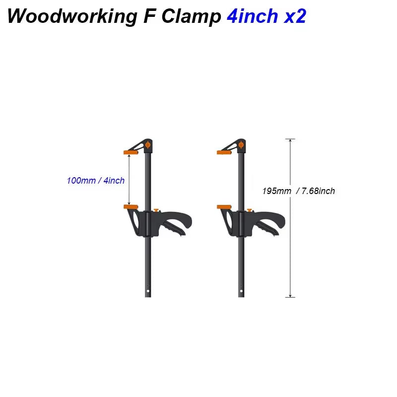 Mini Bar Clamp 4 in – One-Handed Quick Release Clamp – image 8