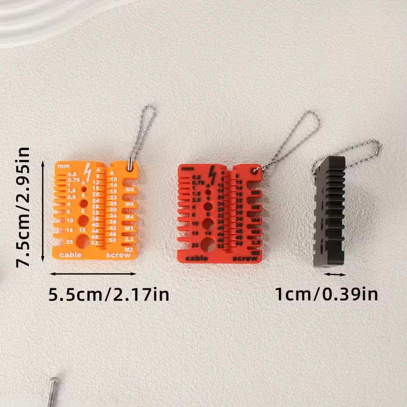 Wire Gauge Tool – Double-Sided Screw and Thickness Gauge – image 4