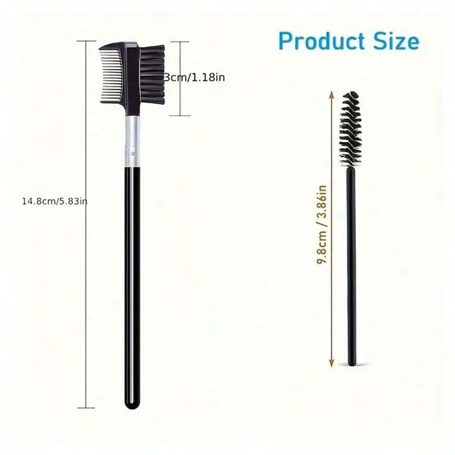 Eyelash Curler Kit 11-in-1 with Comb, Brow Brush and Refill Pads – image 2