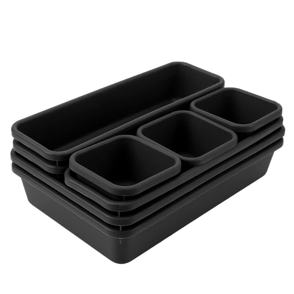 Drawer Organizer Tray Set - 8 Pieces, 3 Sizes