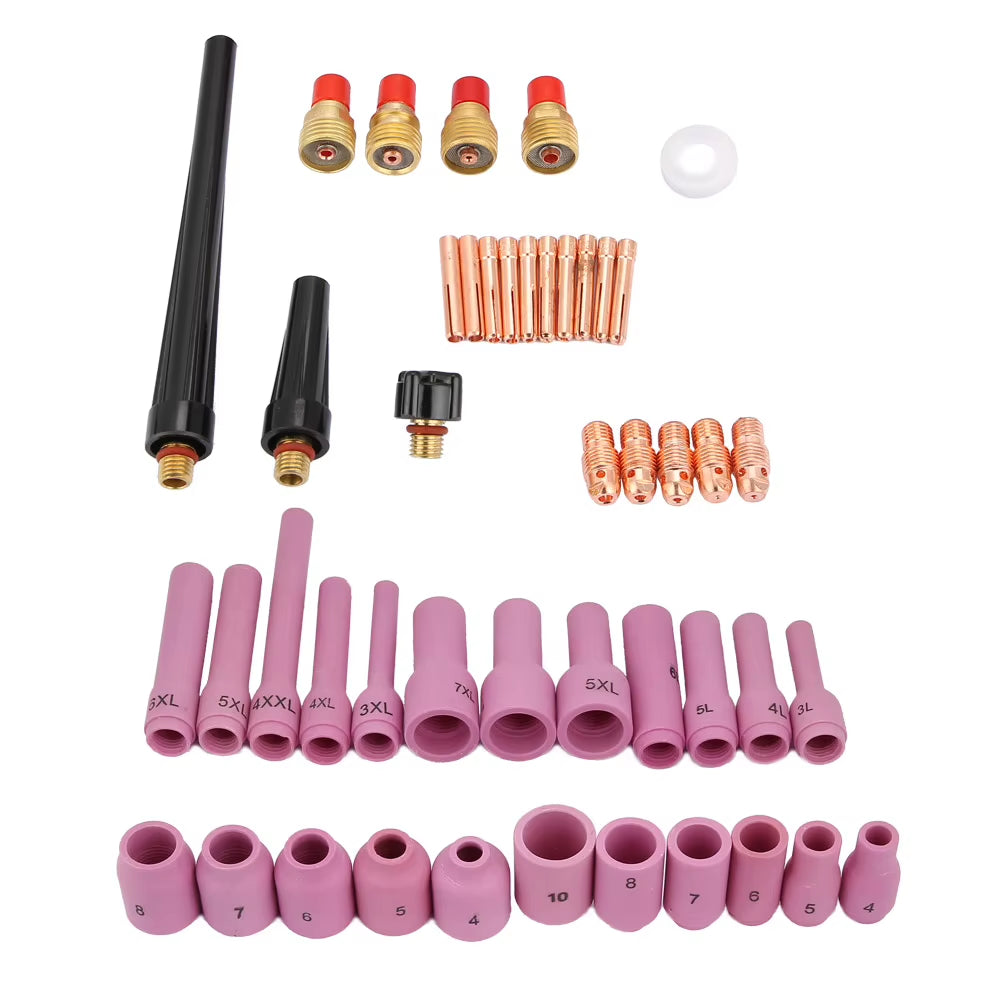 Welding TIG Torch Consumables Kit, 46 pc for WP-9/20/25