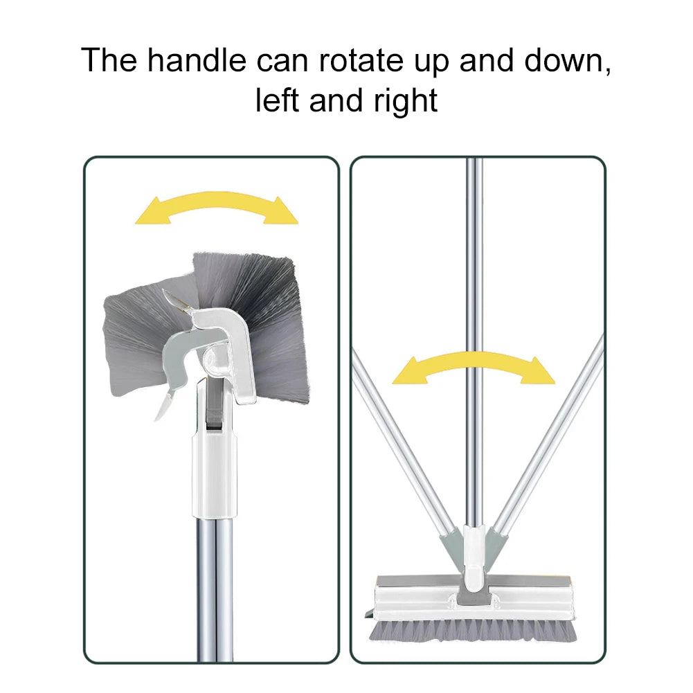 Floor Scrub Brush 3-in-1 – Long Handle Brush with Scraper – image 6