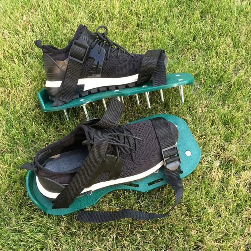 Lawn Aerator Shoes - Spiked Sandals for Yard Aeration