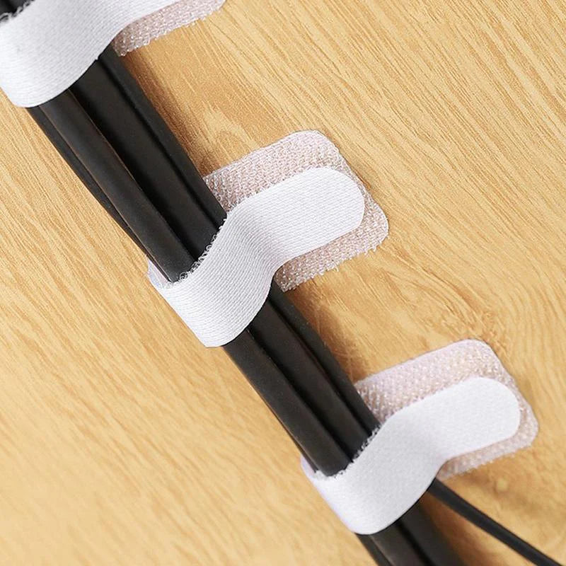Cable Management Straps, Self-Adhesive Reusable Ties, 10 Pack – image 12