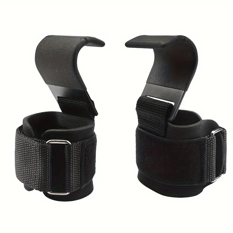 Weight Lifting Hook Grips with Wrist Wraps for Pull-Ups – image 2