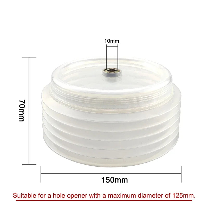 Drill Dust Collector Cover for Hammer Drills and Hole Saws