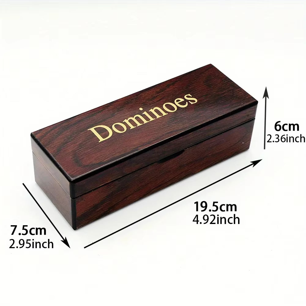Dominoes Set Double Six in Wooden Box, 28 Pieces – image 4