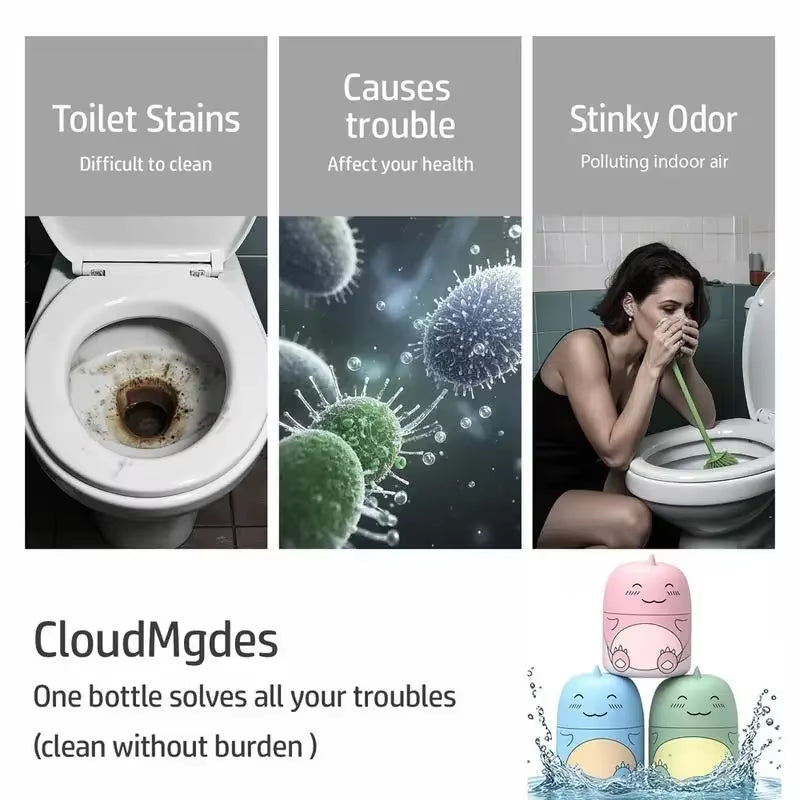Toilet Tank Cleaner Bottle - Ocean Scent Automatic Bowl Cleaner, Lasts up to 90 Days