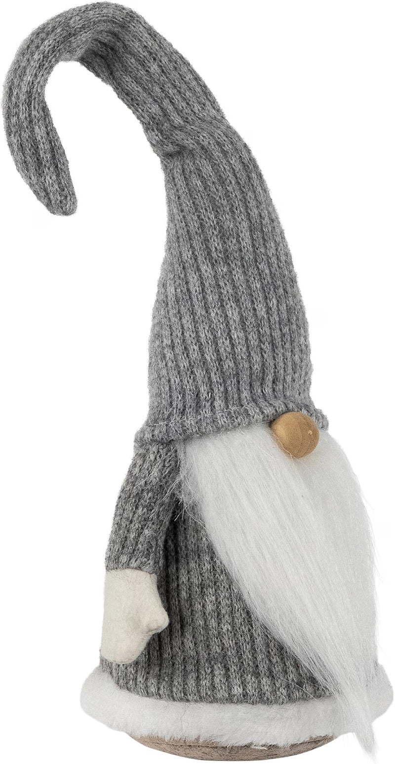 Christmas Gnome Tabletop Decor, 14 in Gray and White – image 3
