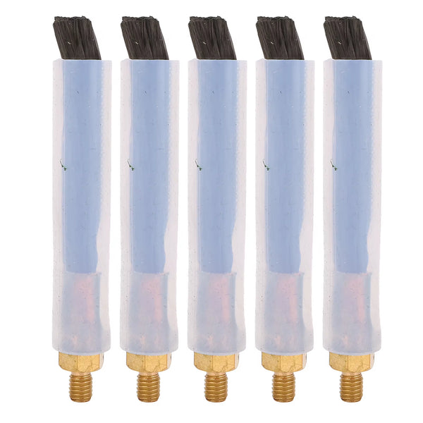 Welding Weld Bead Cleaning Brushes 5-Pack, Brass Head M6 or M8