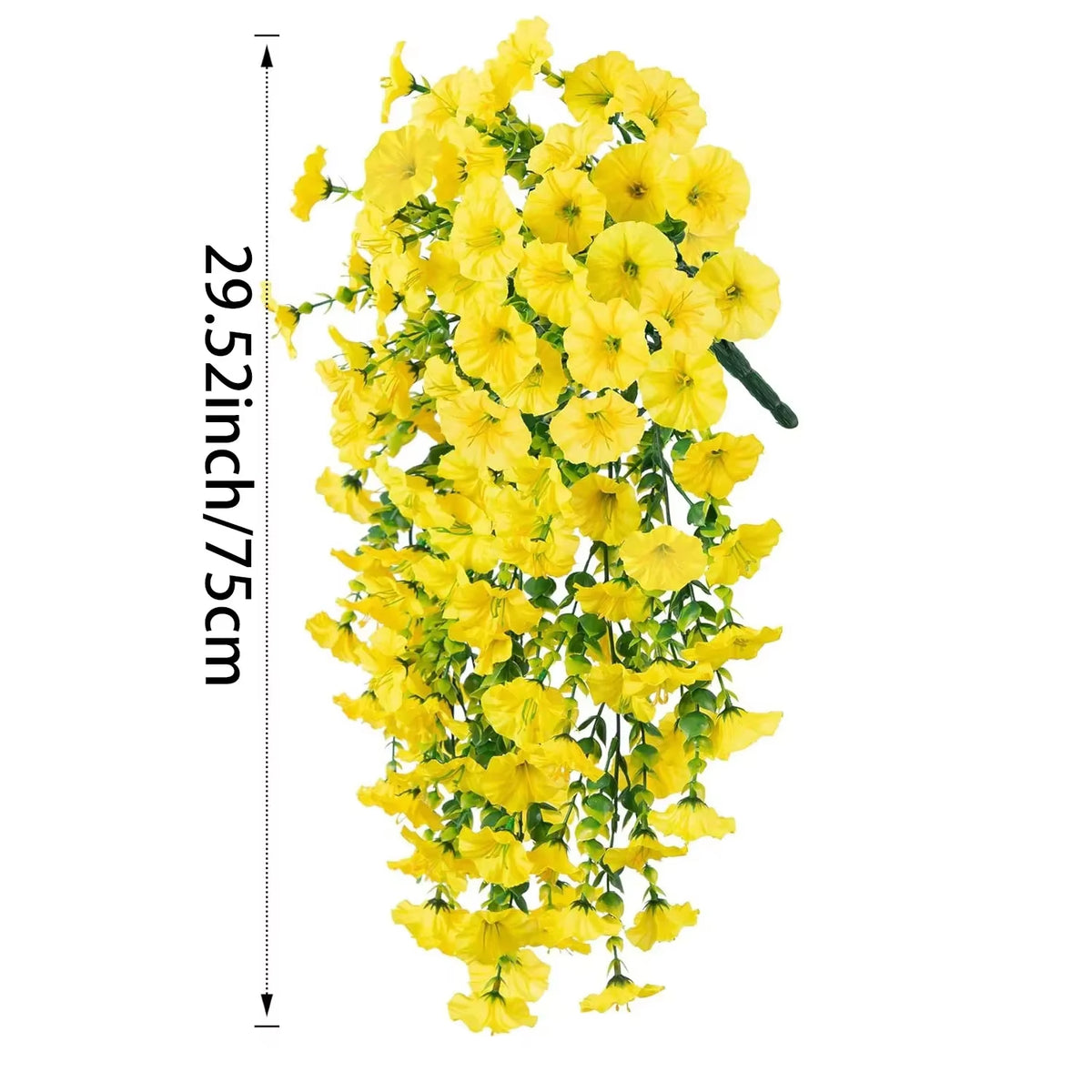 Artificial Hanging Plants - UV Resistant Fake Flowers for Decor