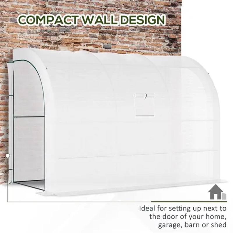 Walk-In Greenhouse 10 x 5 ft with 3-Tier Shelves and 2 Doors – image 9
