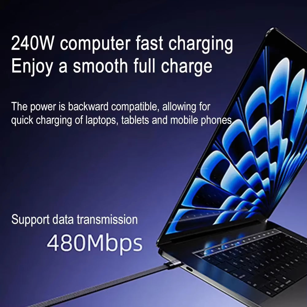Right-Angle USB-C Charging Cable with Foldable Phone Stand – image 4