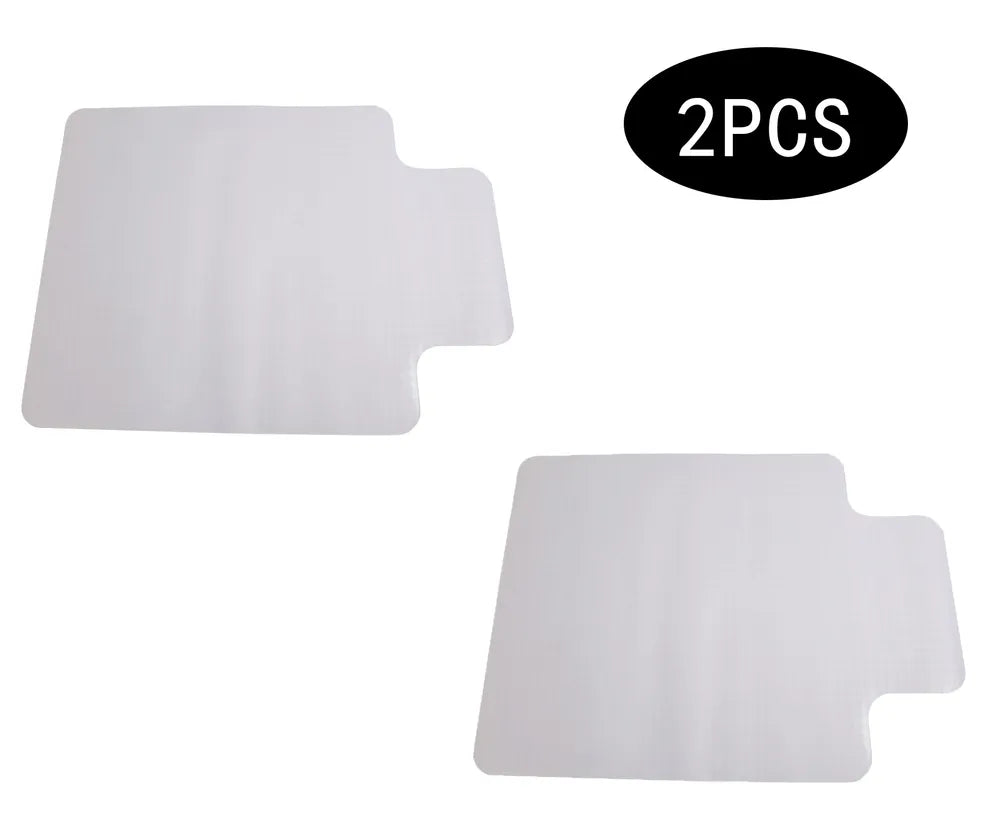 Clear PVC Office Chair Mat for Carpet, 47 x 35 Inch, Set of 2