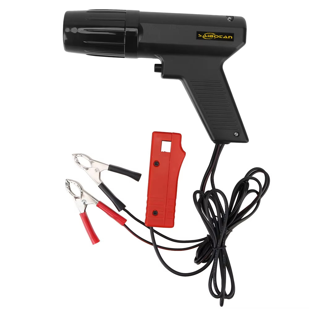 Ignition Timing Light 12V, Inductive Strobe Timing Gun for Gas Engines