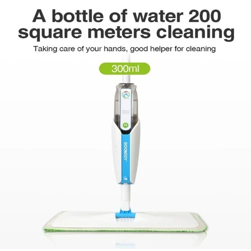 Spray Mop for Floors - Microfiber Mop with 300 ml Refillable Bottle