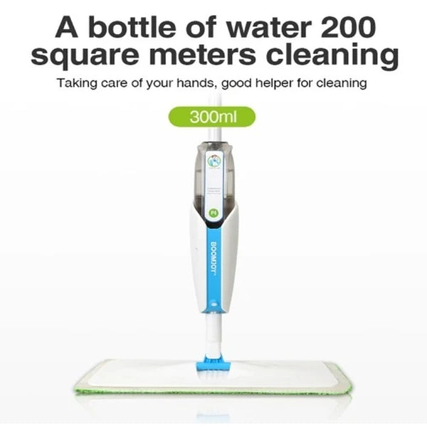Spray Mop for Floors - Microfiber Mop with 300 ml Refillable Bottle