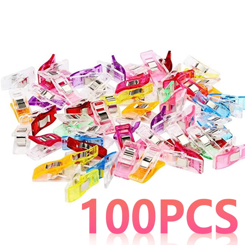 Sewing Clips 50/100 Pack Multipurpose Fabric and Quilting Clips – image 8