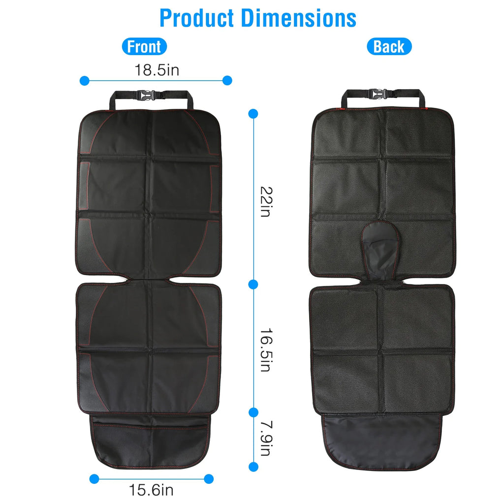 Car Seat Protector Mat 2 Pack Thick Padded Seat Cover – image 5