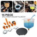 Mechanic Spill-Free Coolant Funnel Kit – 15 Pc Radiator Fill Set