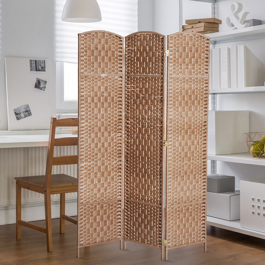 6 Ft Wicker Weave 3-Panel Folding Privacy Screen – image 7