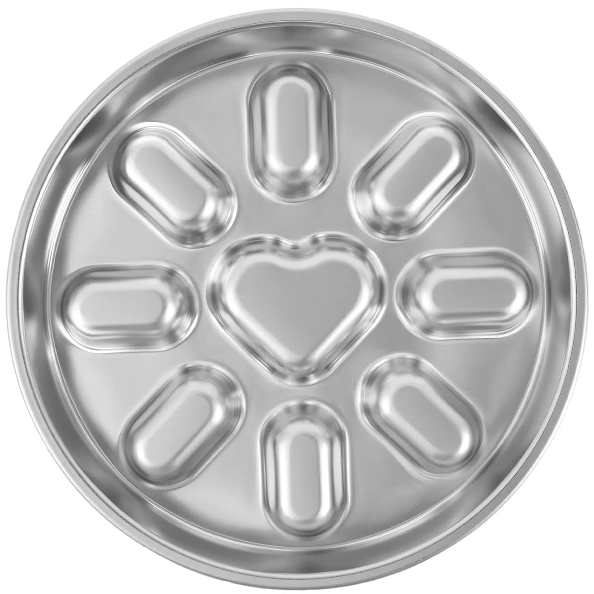 Slow Feeder Cat Bowl - Stainless Steel Double-Sided Maze Plate – image 7