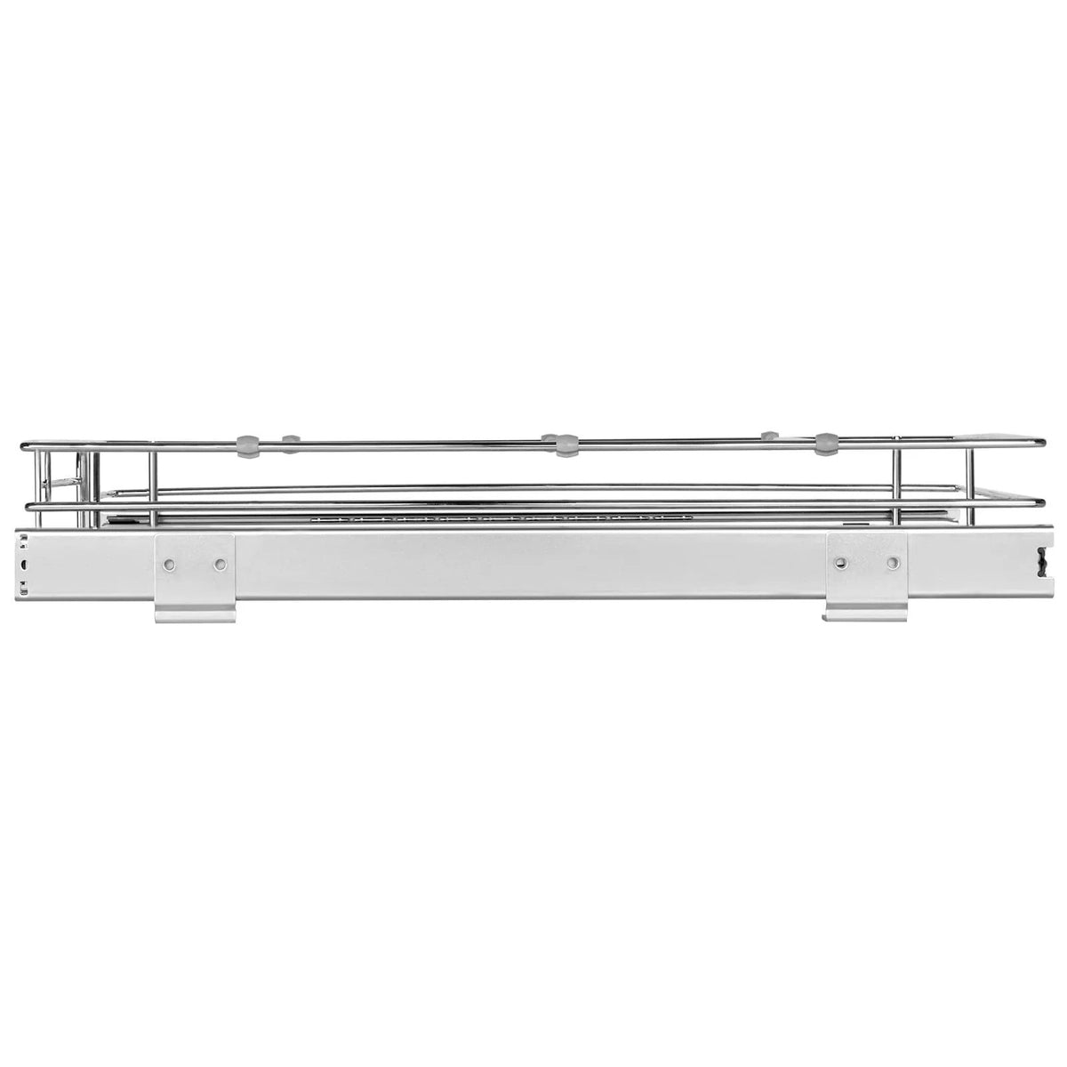 Pull-Out Cabinet Organizer, Slide-Out Steel Shelf, White – image 5