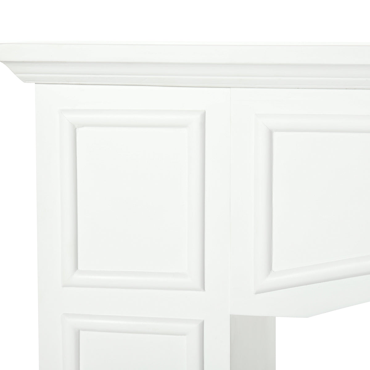 White Faux Fireplace Mantel Surround, 45 Inch – image 6