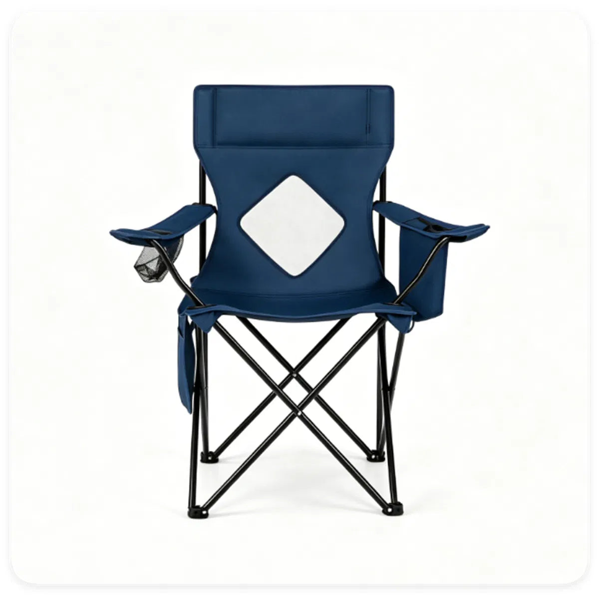 Folding Camping Chair - Heavy-Duty with Cooler Bag and Cup Holder – image 6