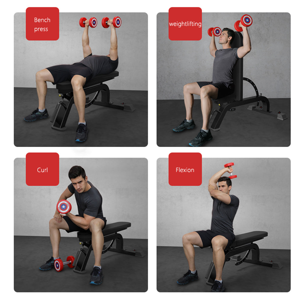 Adjustable Foldable Weight Bench with Caster Wheels – image 14