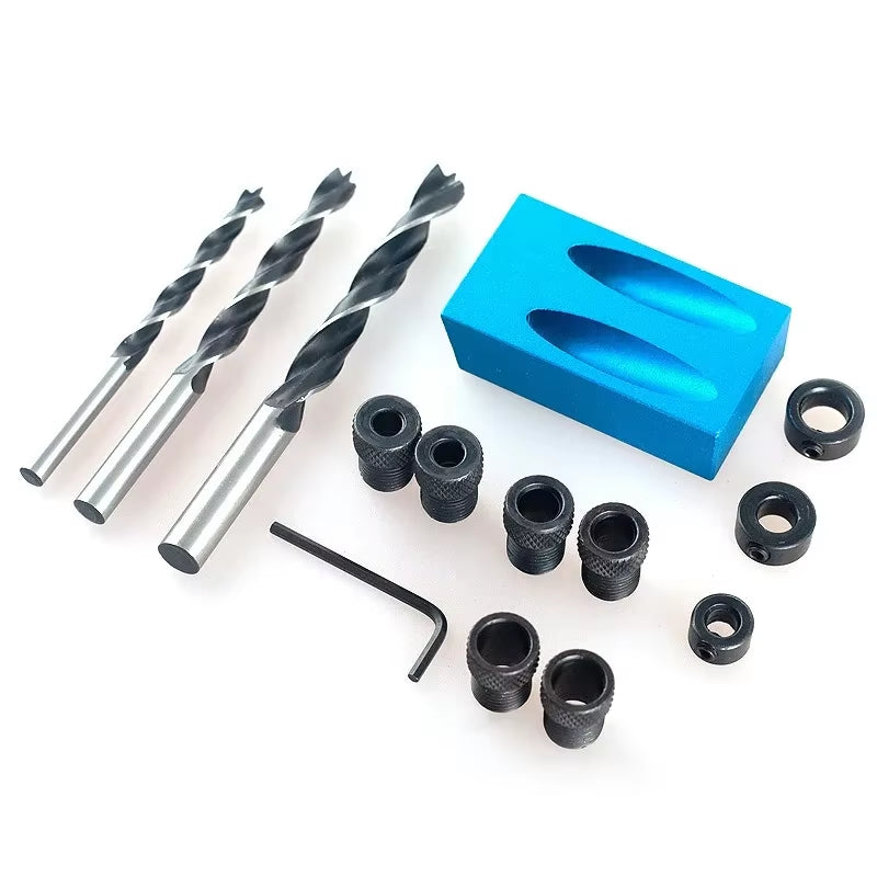 Pocket Hole Jig, 15-Degree Angled Drill Guide for Woodworking – image 4