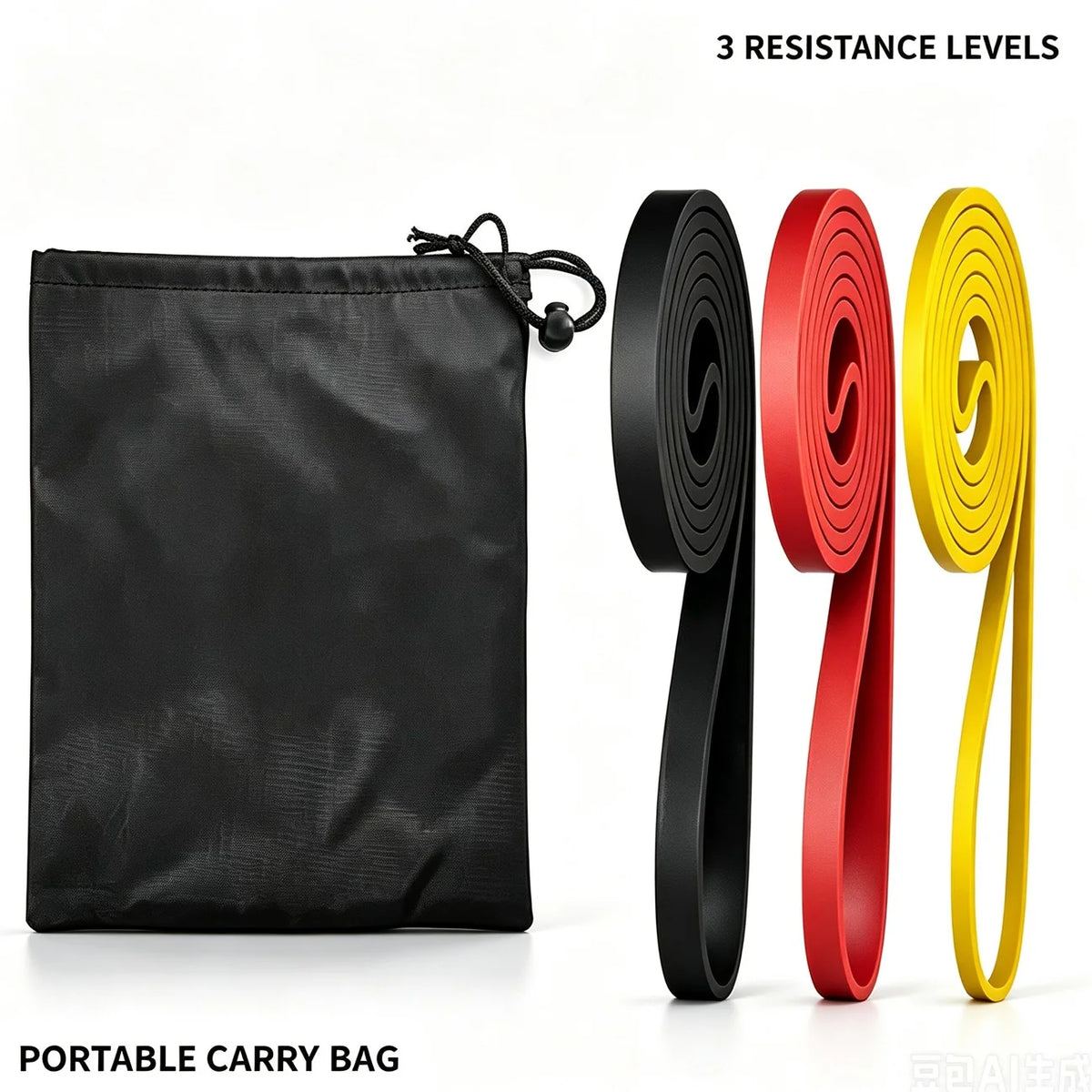 Pull-Up Assist Resistance Bands Heavy Duty Home Gym Set – image 2