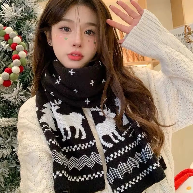 Christmas Tree Knit Scarf – Soft Faux Cashmere Winter Scarf – image 5