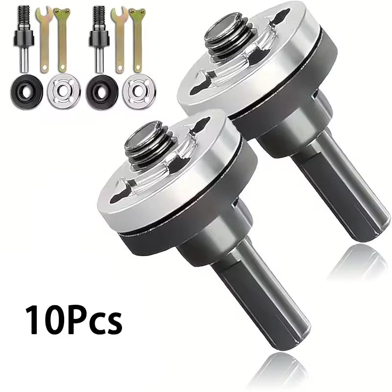 Angle Grinder Drill Adapter - 10Mm Drill to Grinder Conversion Rod Set