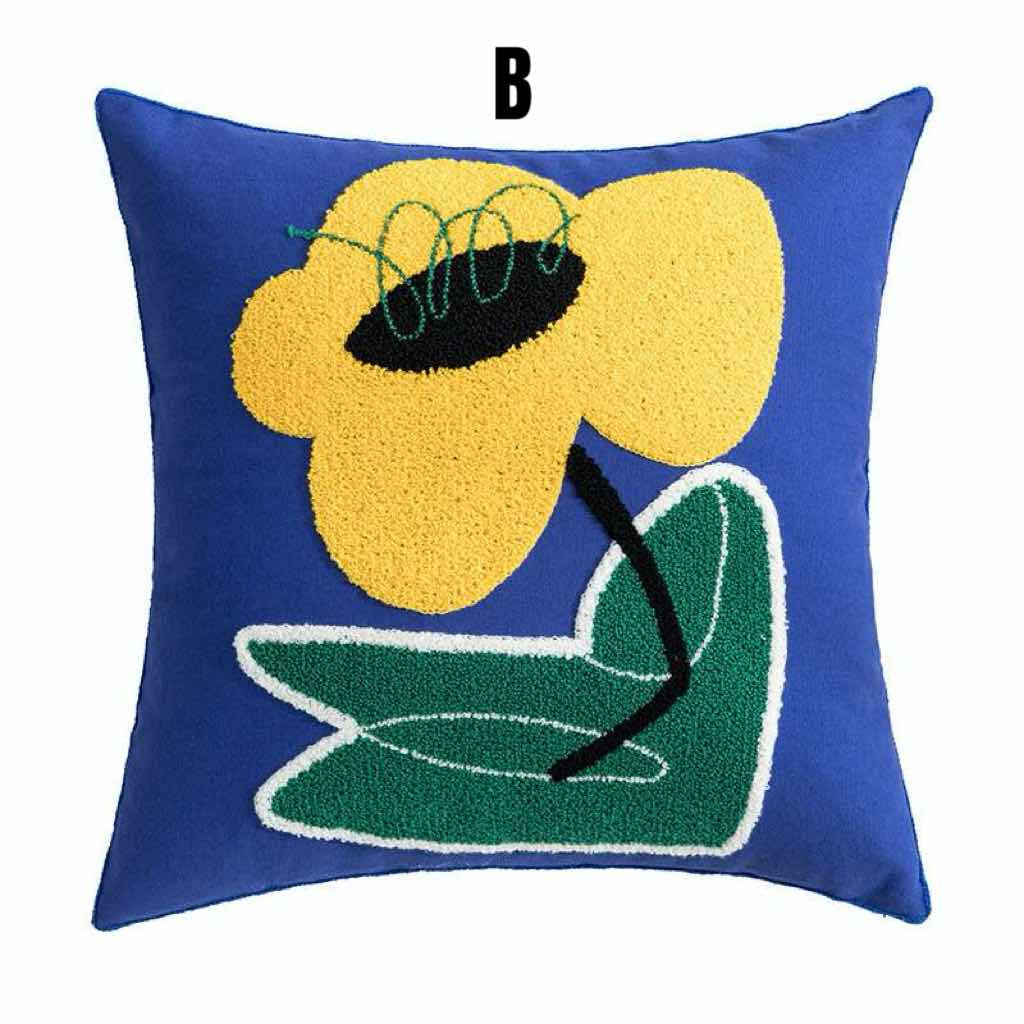 Whimsical Sunflower Throw Pillow Cover – image 10