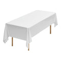 White Rectangle Tablecloths 10 Pack, 60 x 102 in