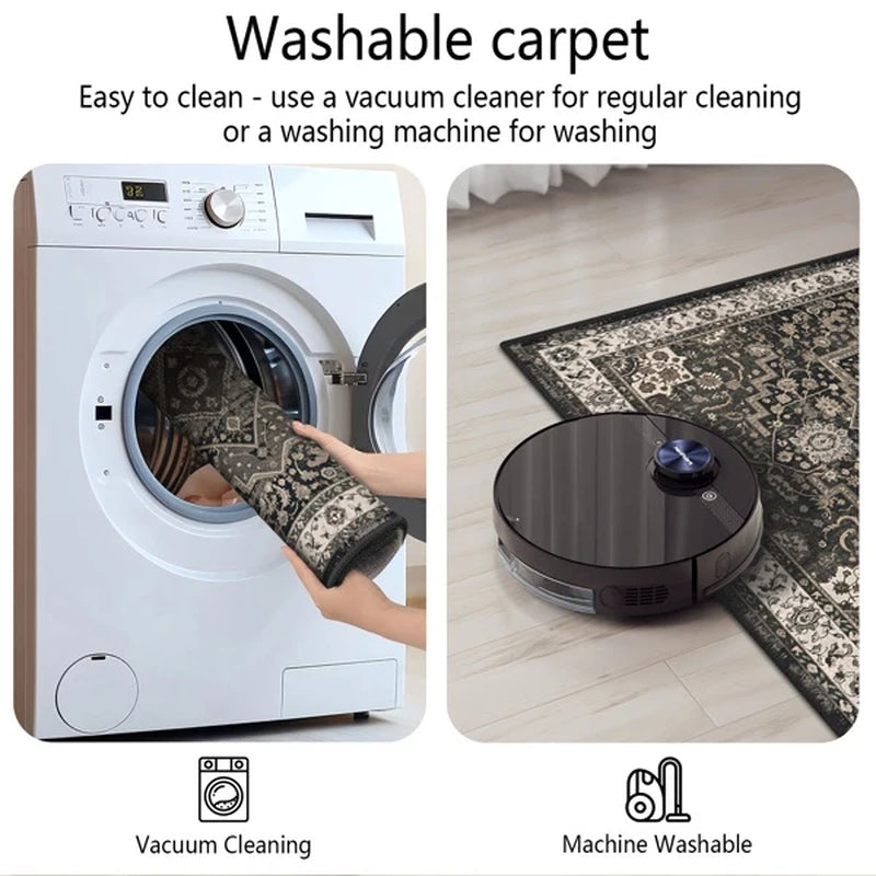 Kitchen Rug Set of 3, Washable Boho Non-Slip Rugs and Runner – image 9