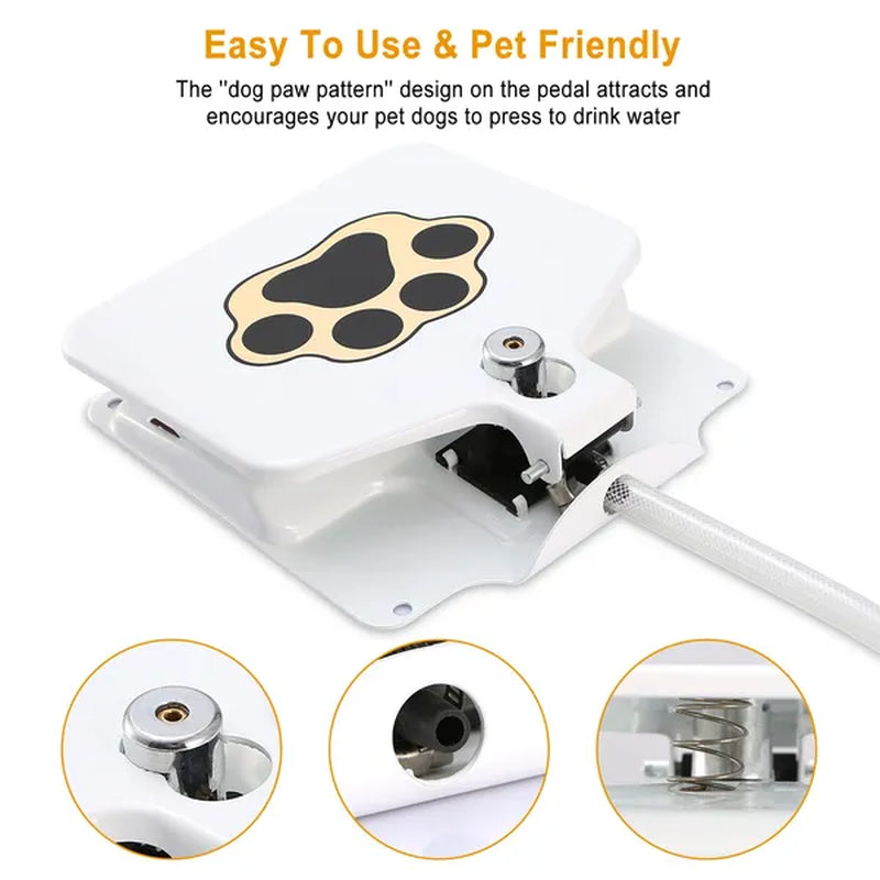 Outdoor Dog Water Fountain, Step-On Paw Activated Drinker – image 6