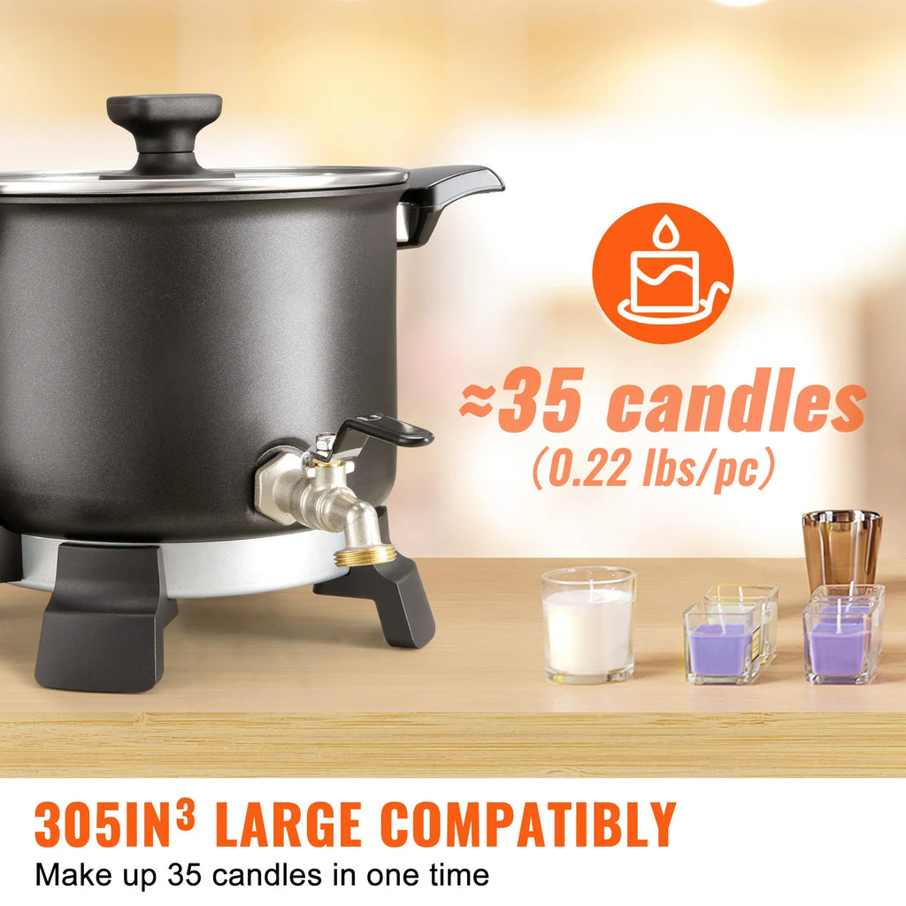 5 Liter Electric Wax Melter for Candle Making with Pour Spout – image 3